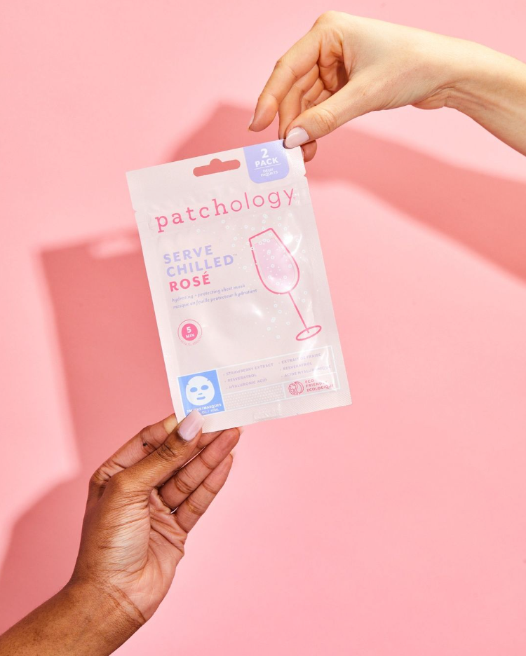 Patchology Serve Chilled Rose 2 Pack Sheet Mask Duo