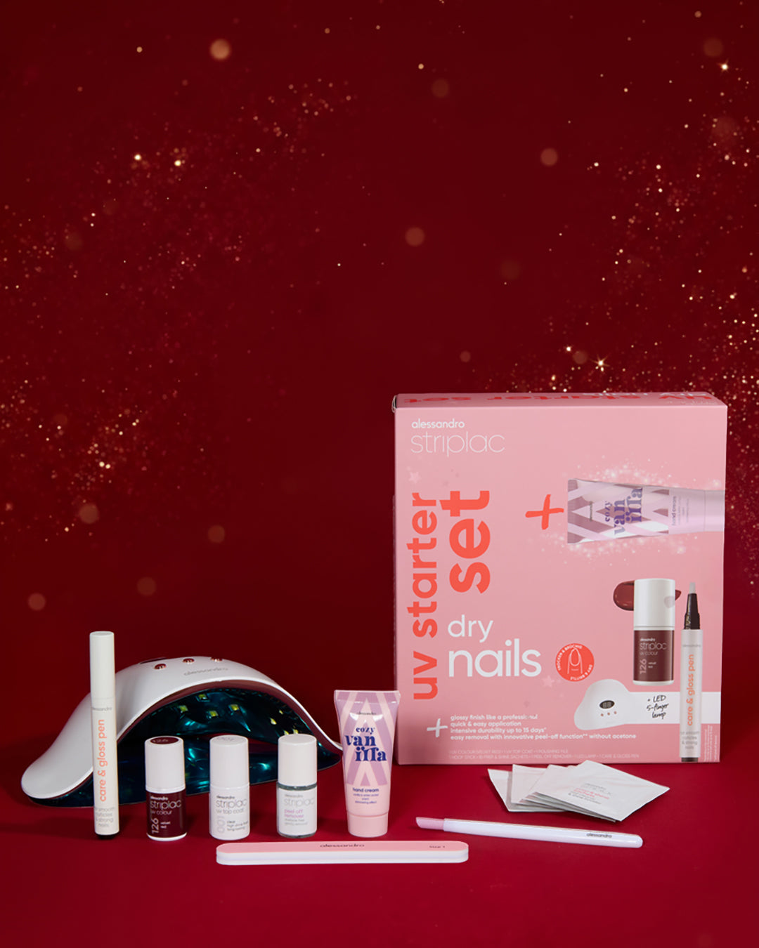 Alessandro Striplac UV Starter Set Xmas Dry