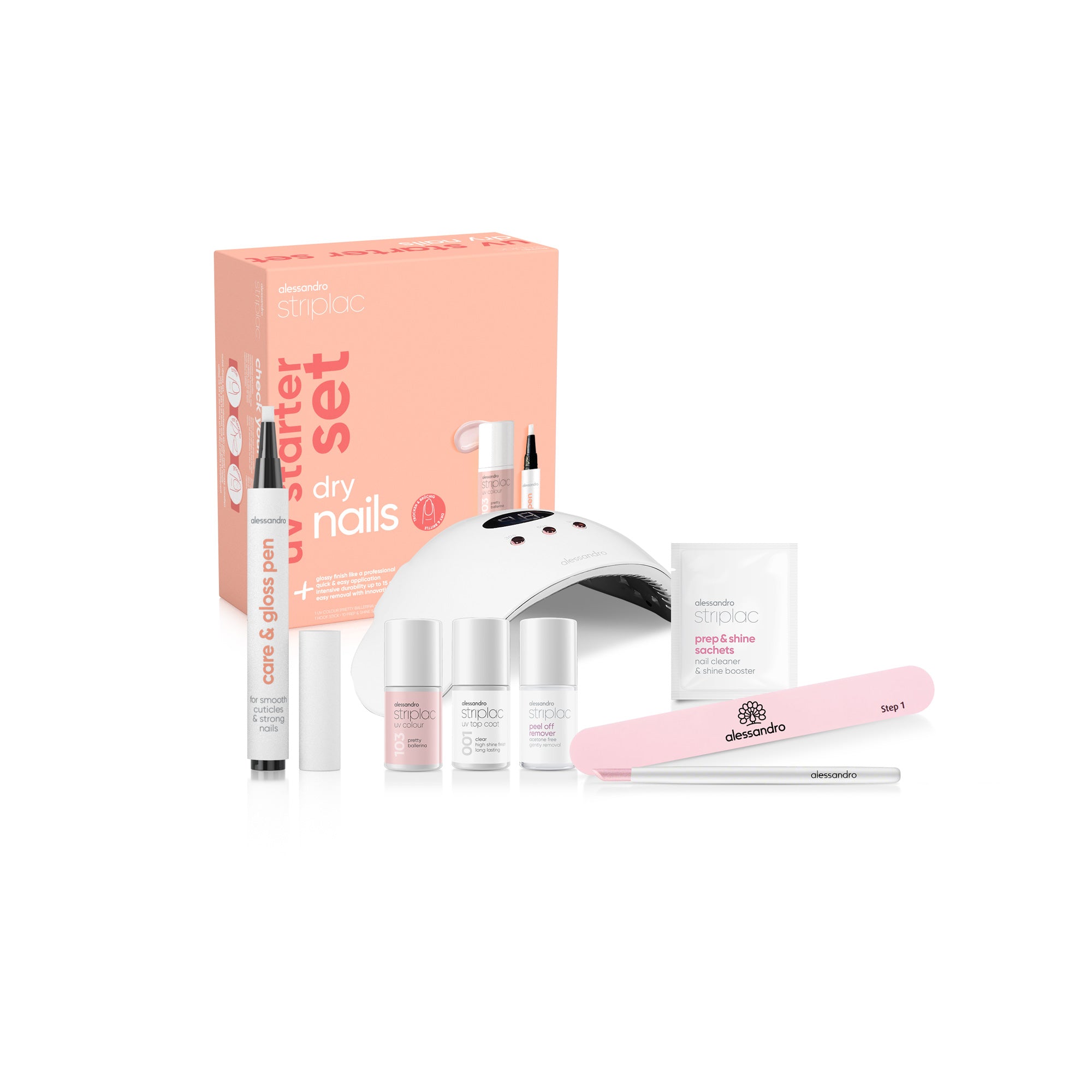 Alessandro Striplac UV Starter Set Dry Nails