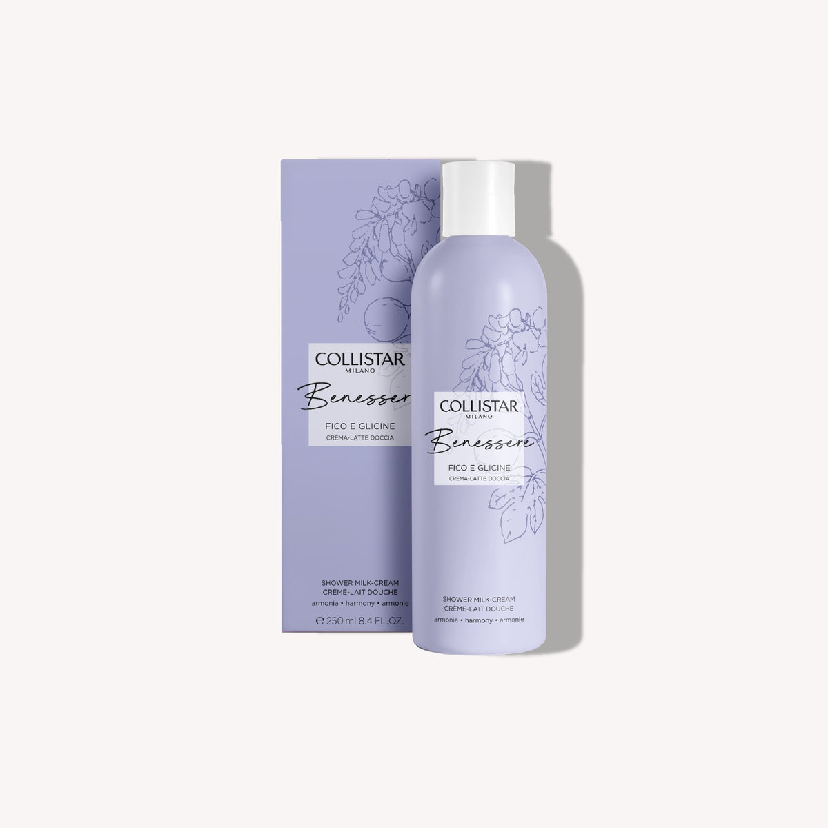 Collistar Benessere Shower Milk-Cream Fig & Wisteria 250 ml