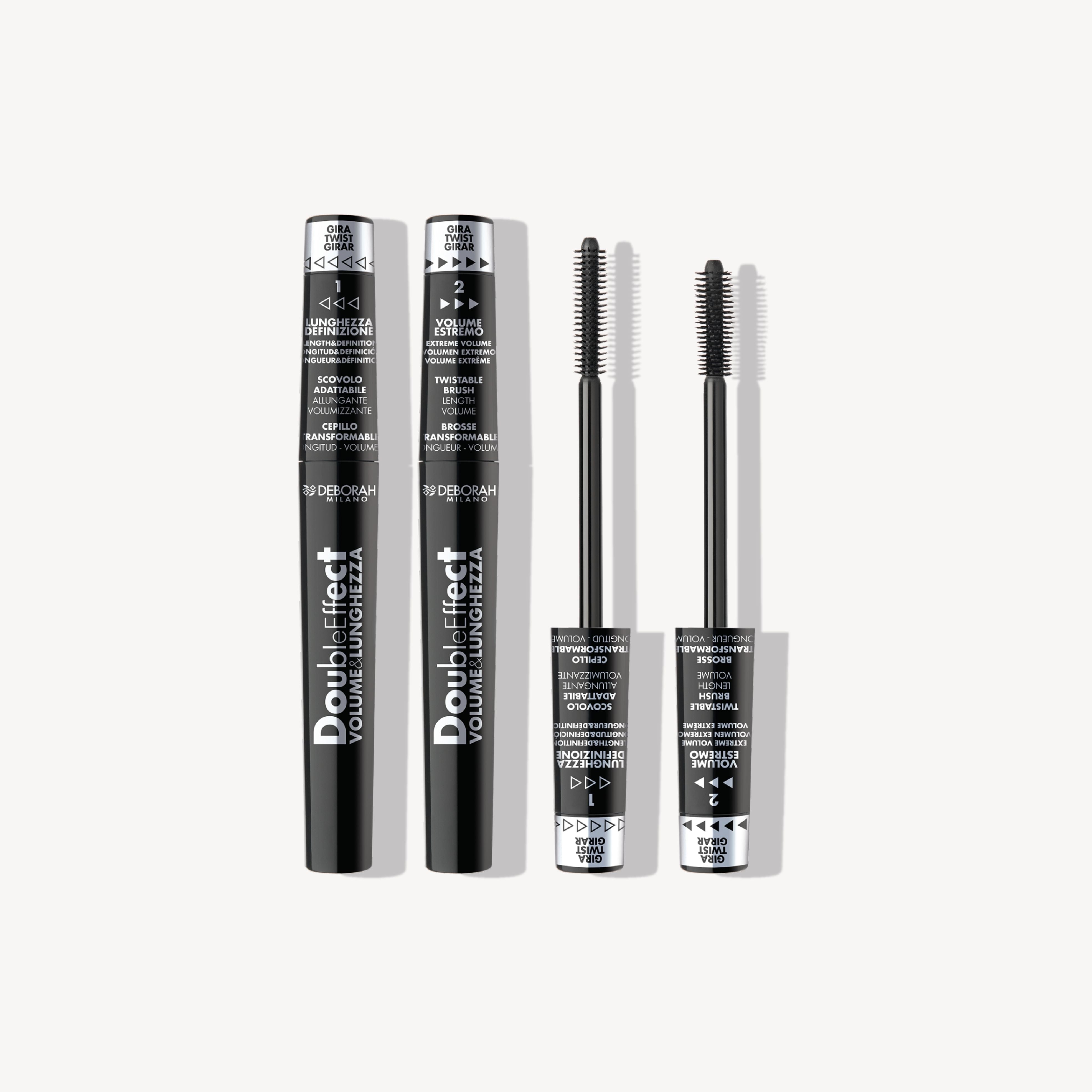Deborah Milano Double Effect Mascara, Black