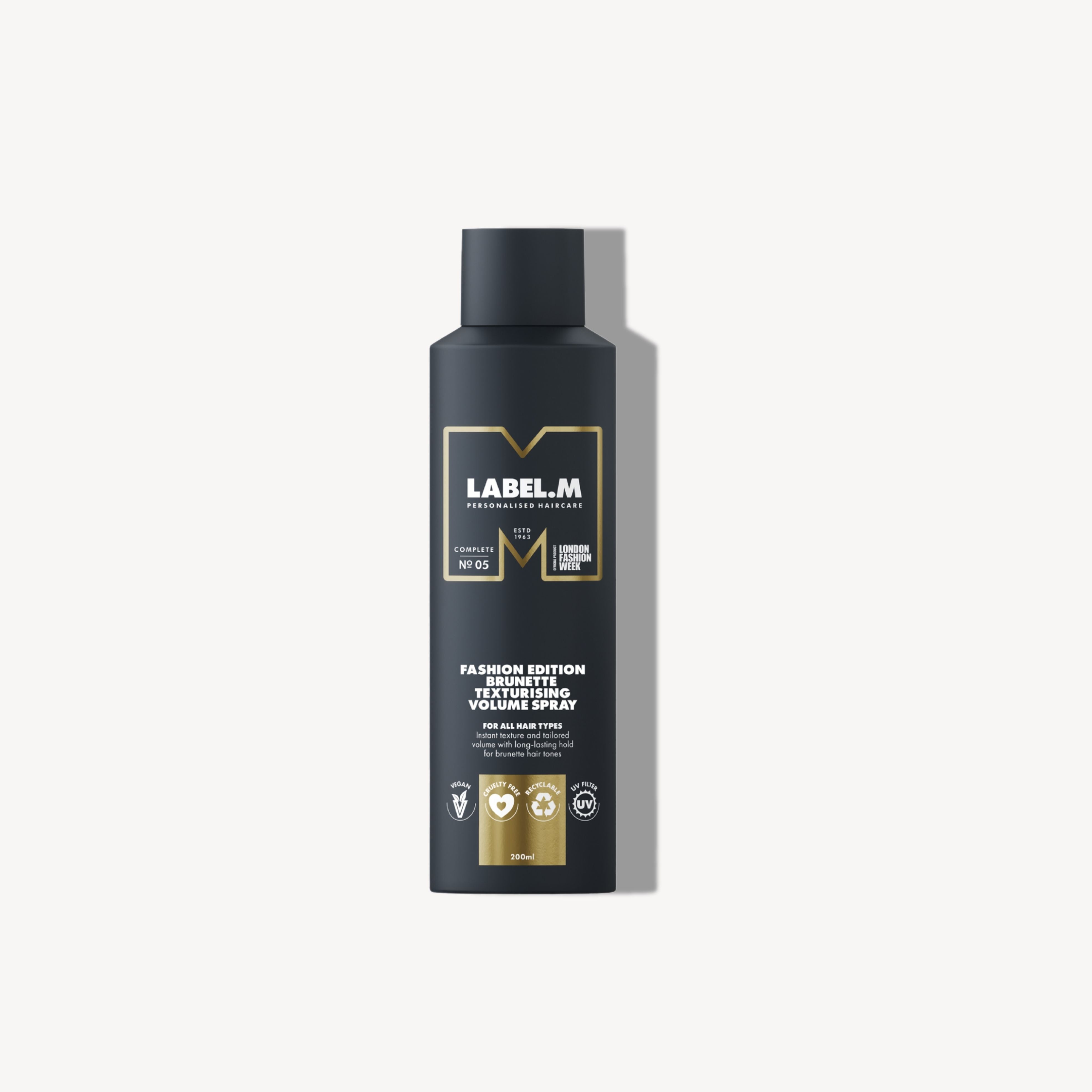 LABEL.M Fashion Edition Brunette Text. Vol. Spray 200ml new