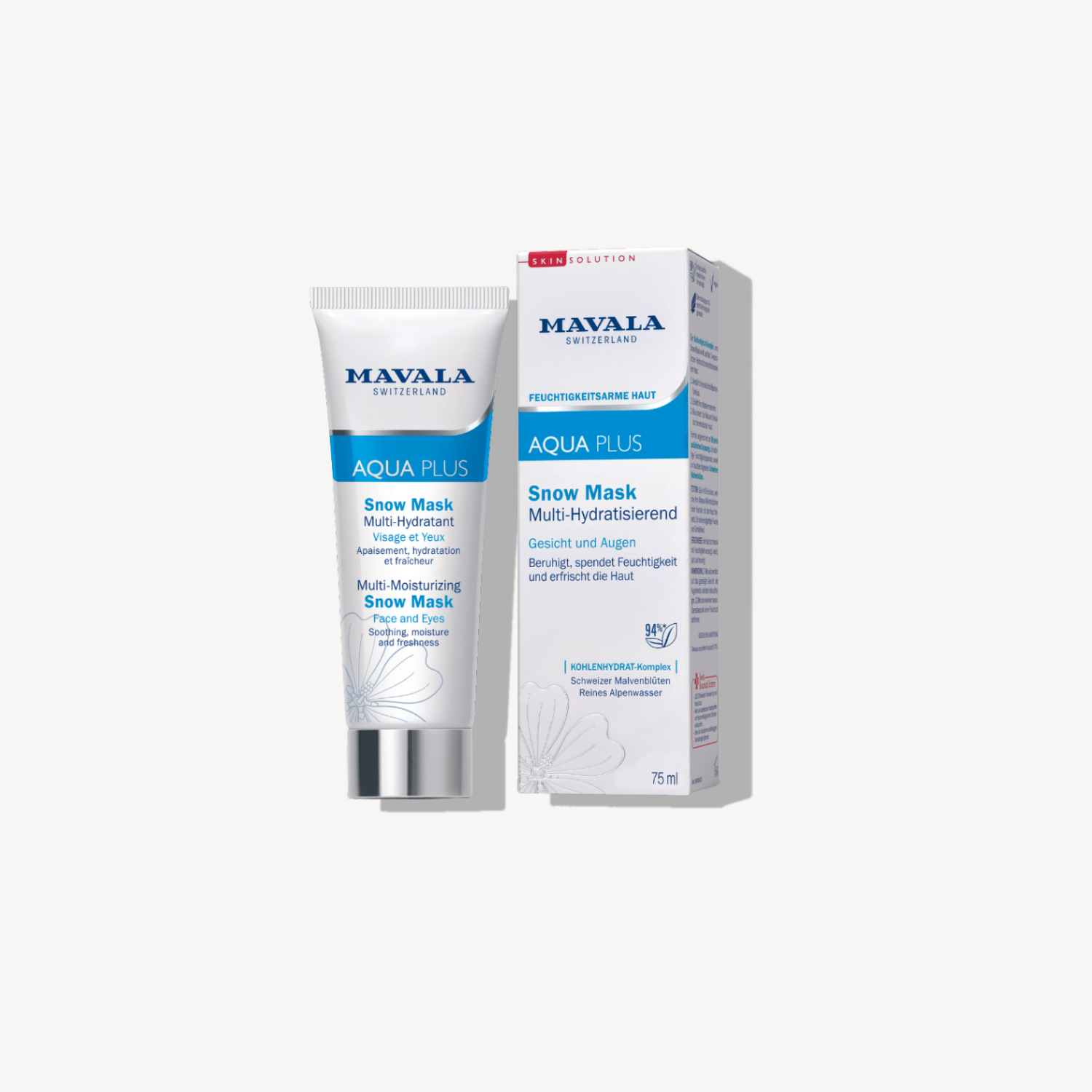 Mavala AQUA+ Multi-Moisturizing Snow Mask 75 ml