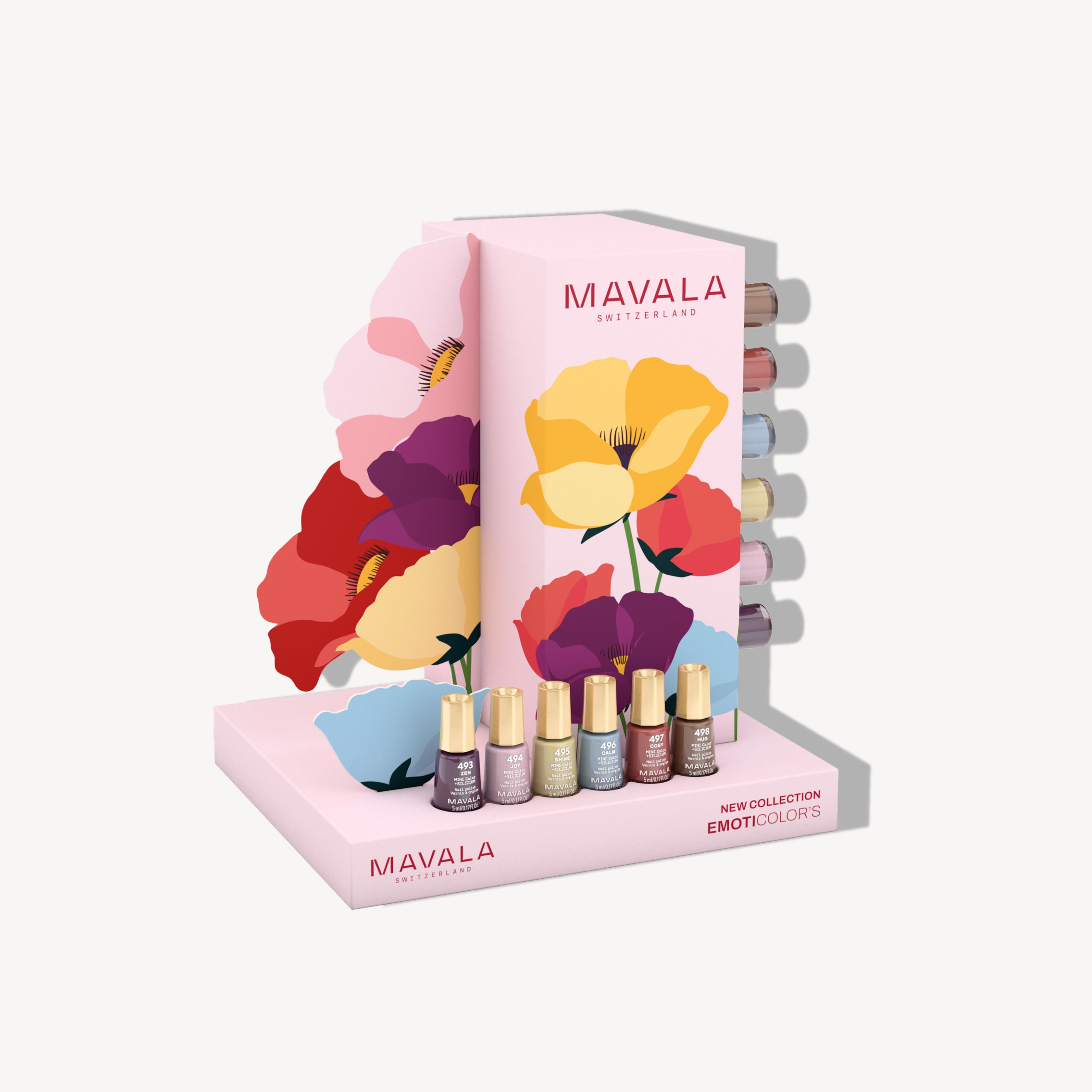 Mavala DISPLAY EMOTIColor's (6 x 6 stuks)