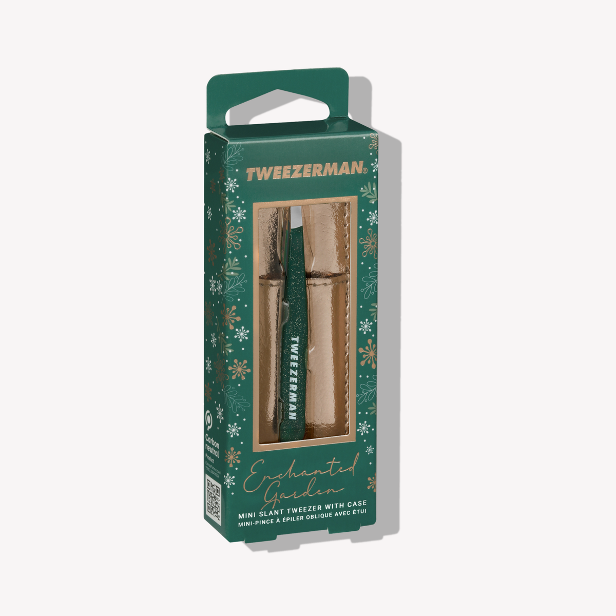 Tweezerman Enchanted Garden Mini Slant Tweezer with Case