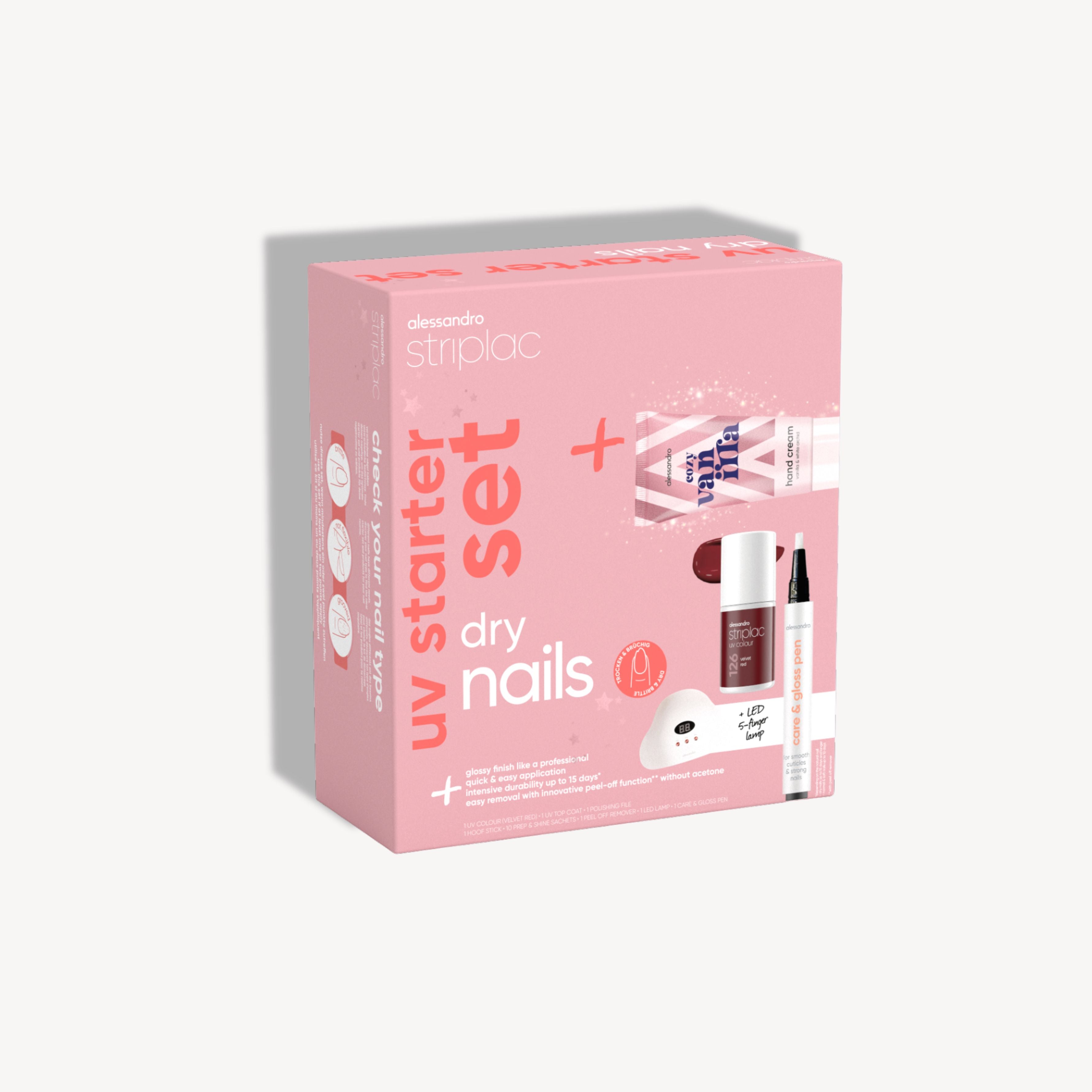 Alessandro Striplac UV Starter Set Xmas Dry