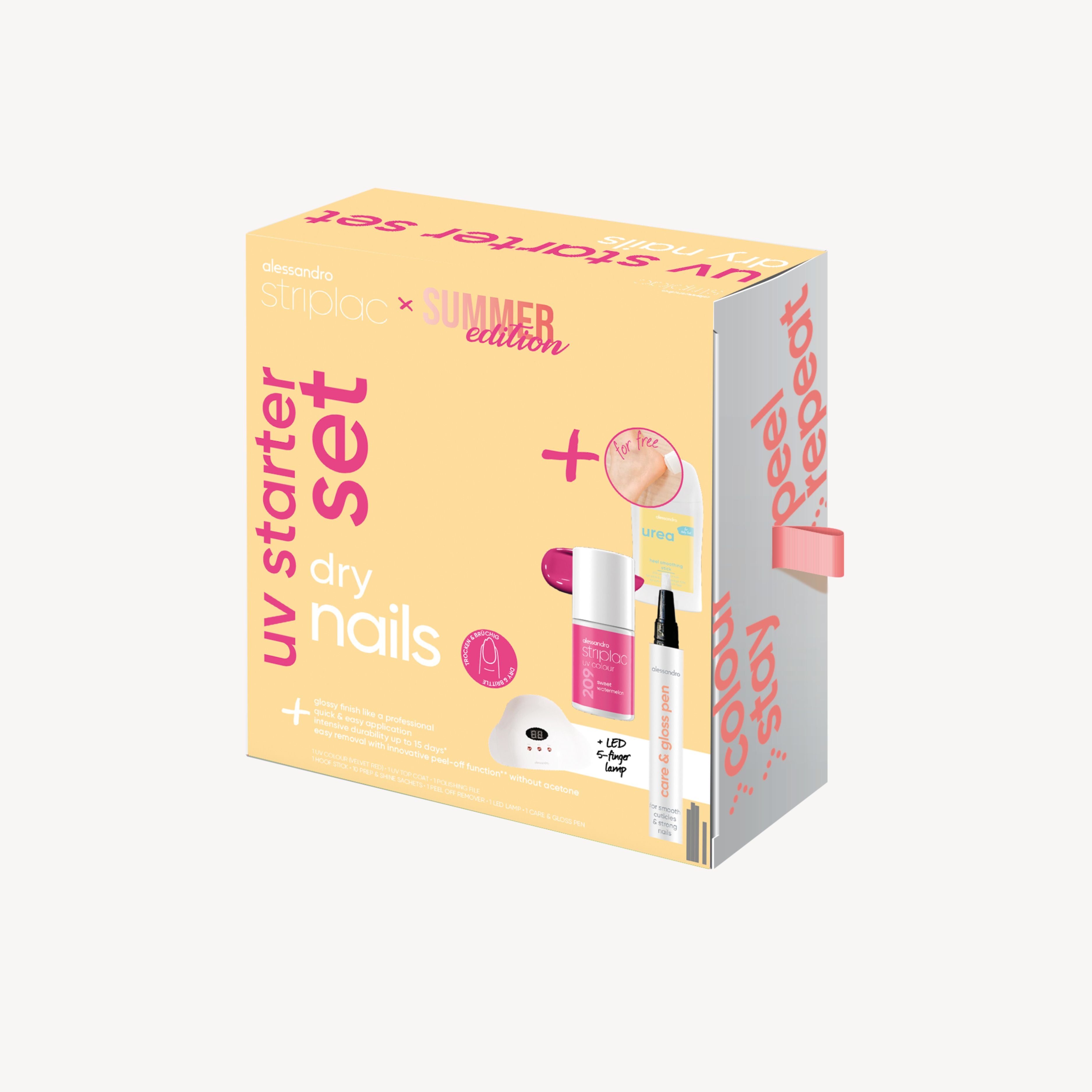 Alessandro Striplac UV Starter Set SUMMER Dry Nails