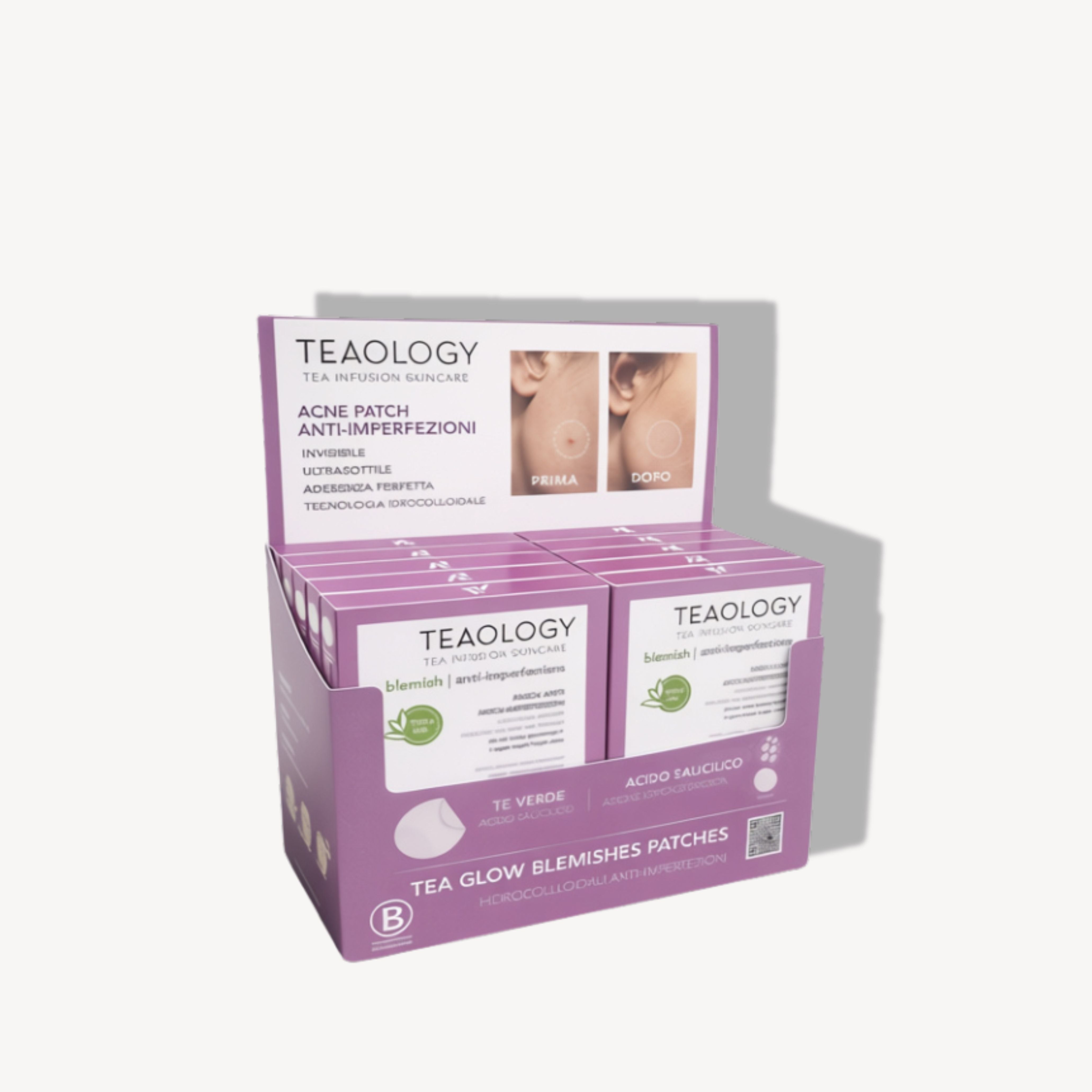 Teaology Multipack Display Tea Glow Blemish Patches (12 st.)