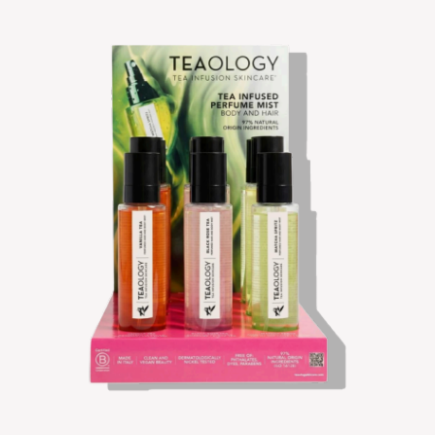 Teaology DISPLAY Hair & Body Mists 3x3 + testers