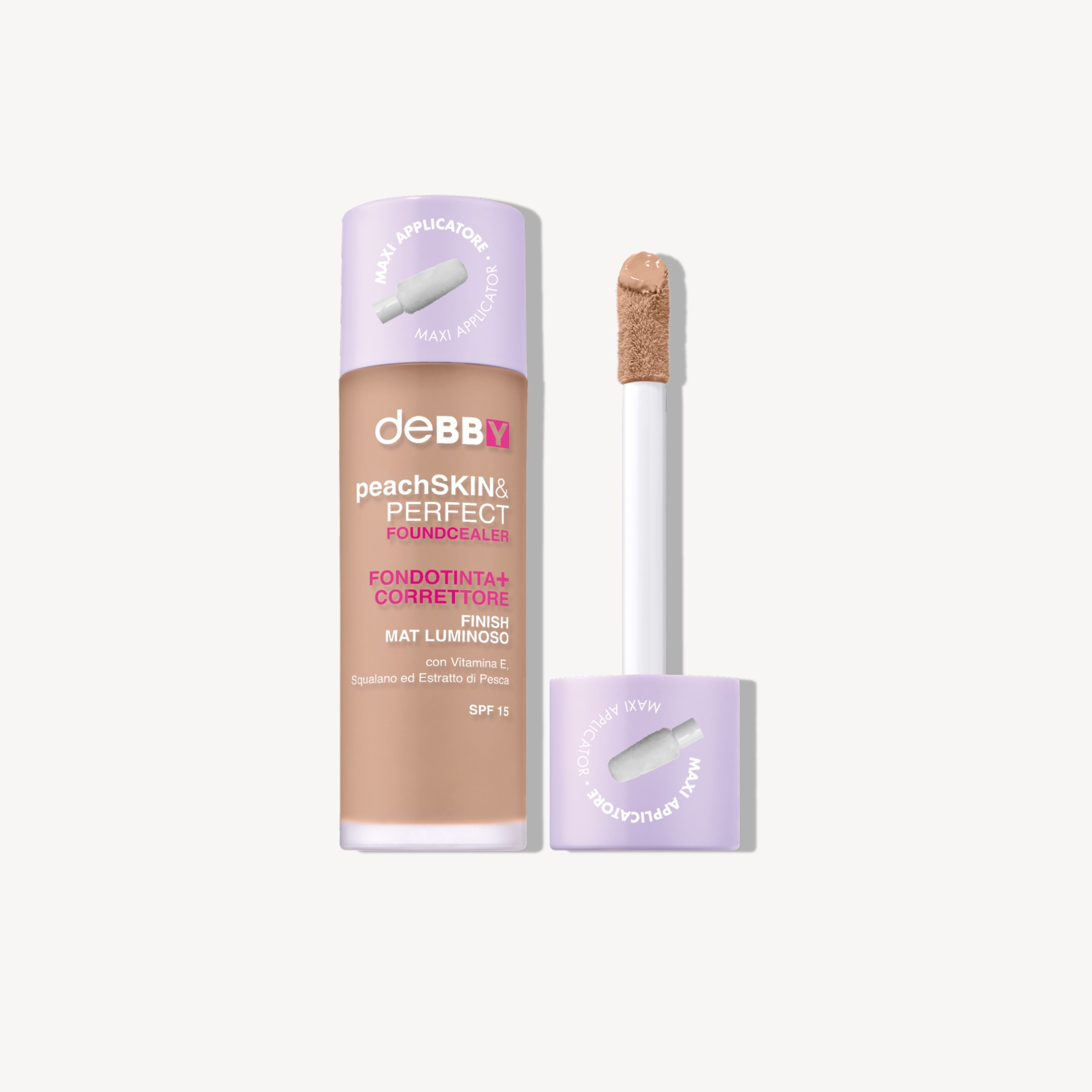 Debby Peach Skin & Perfect Foundcealer
