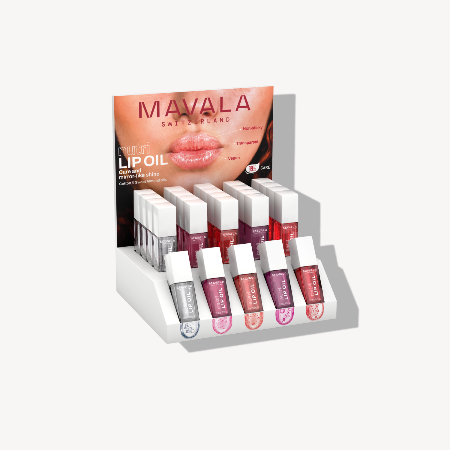 Mavala DISPLAY Nutri Lip Oils (5 x 4 st + tester)